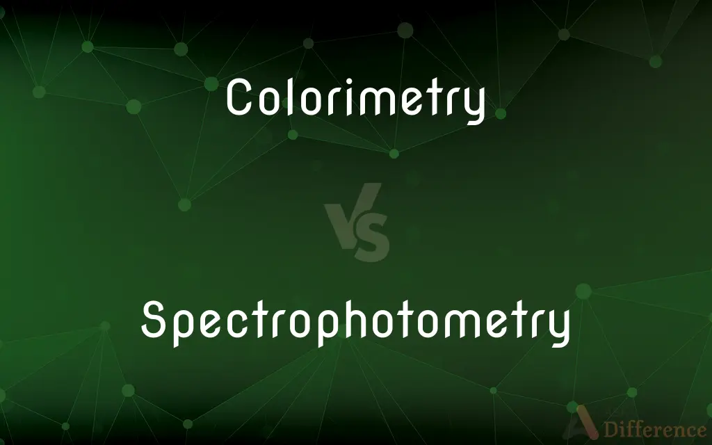 Colorimetry vs. Spectrophotometry — What's the Difference?