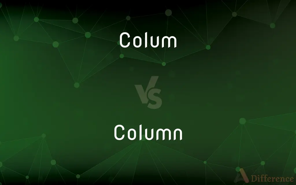 Colum vs. Column