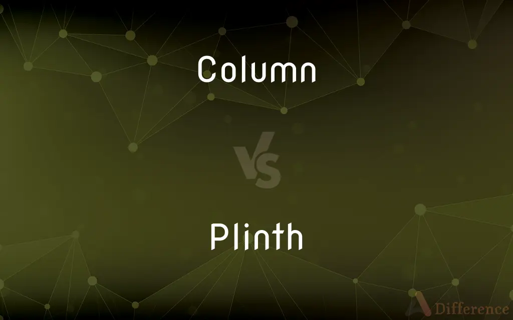 Column vs. Plinth — What's the Difference?