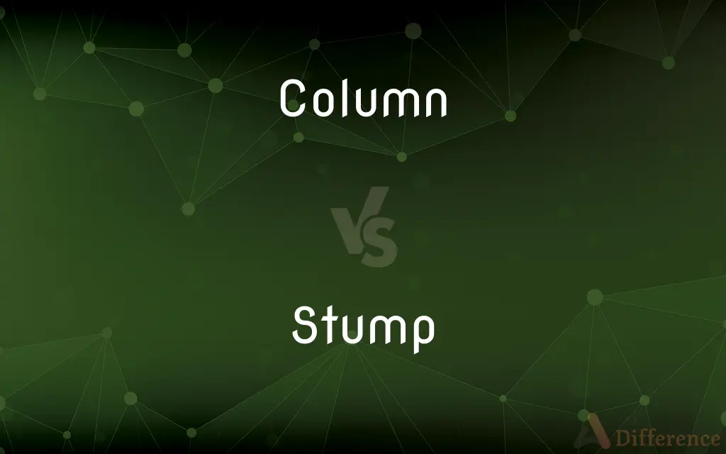 Column vs. Stump — What's the Difference?
