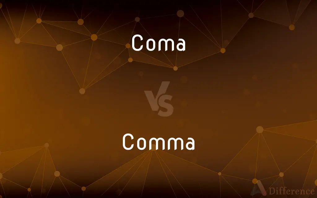 Coma vs. Comma — What's the Difference?