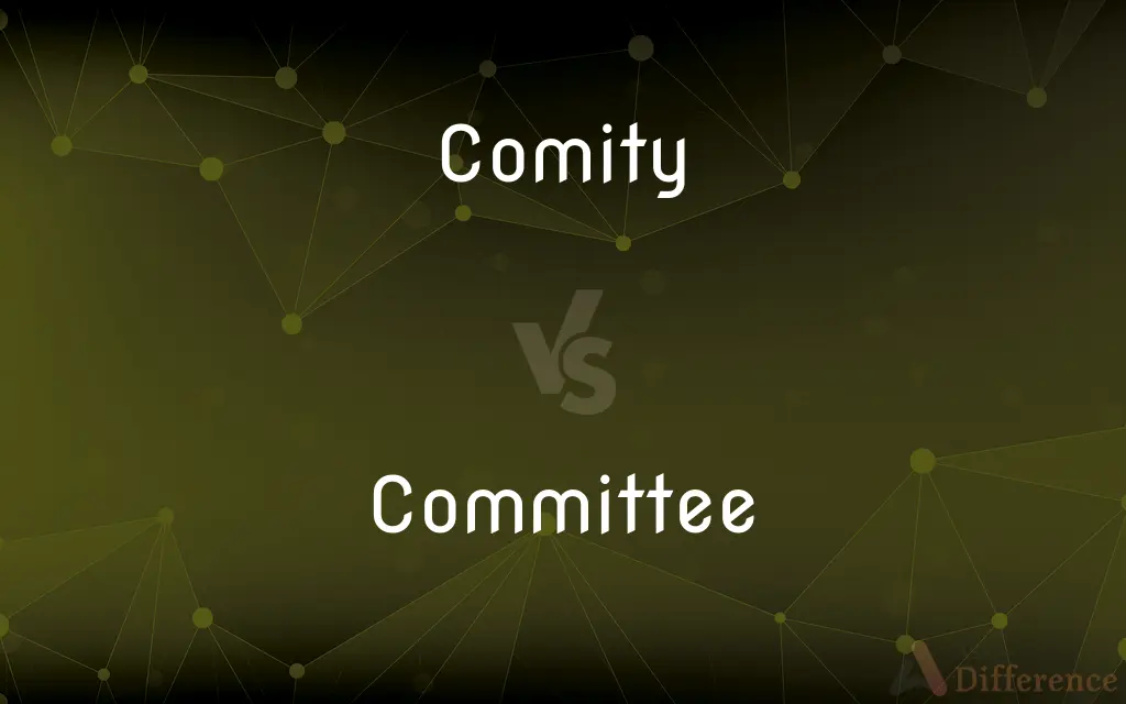 Comity vs. Committee — What's the Difference?