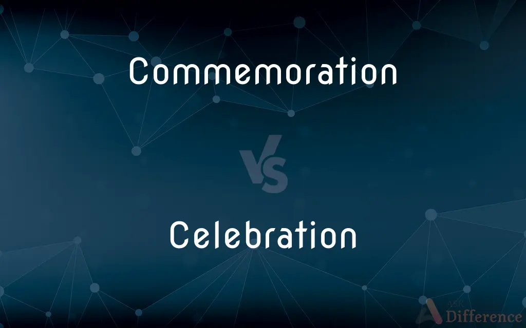 Commemoration vs. Celebration — What's the Difference?