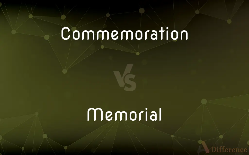 Commemoration vs. Memorial — What's the Difference?