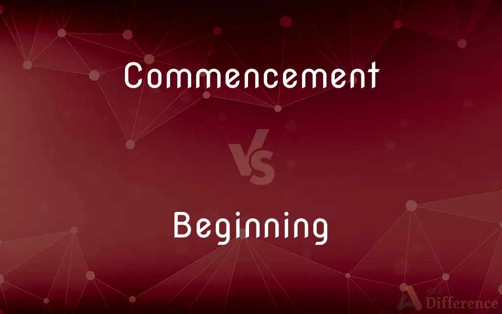 Commencement vs. Beginning — What's the Difference?