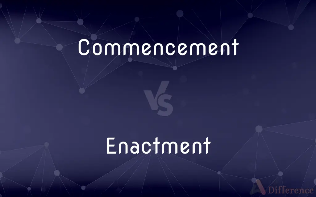 Commencement vs. Enactment — What's the Difference?