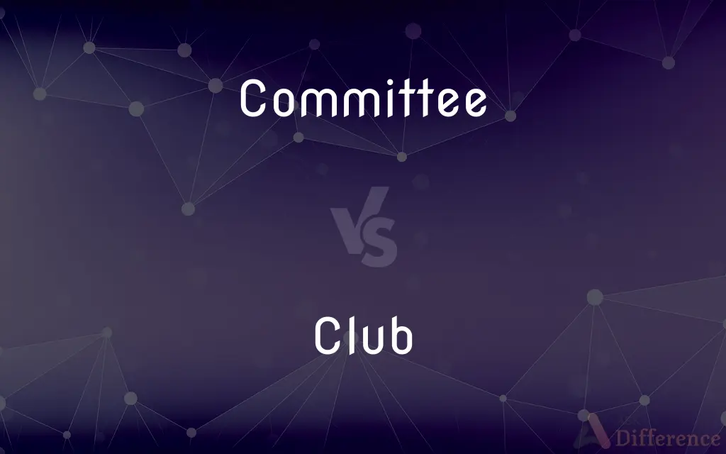 Committee vs. Club — What's the Difference?