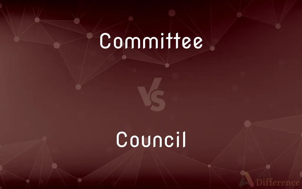 Committee vs. Council — What's the Difference?
