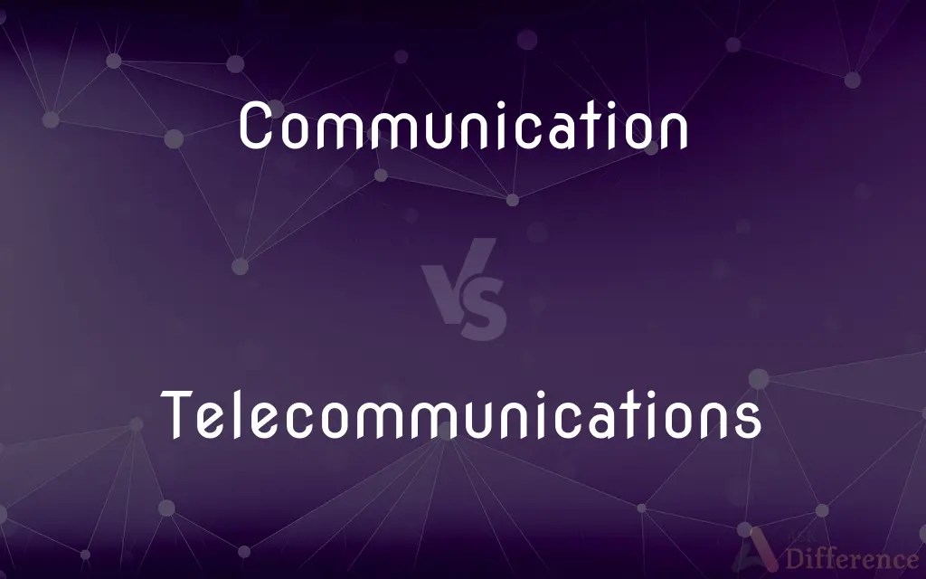 Communication vs. Telecommunications — What's the Difference?