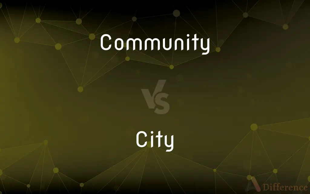 Community vs. City — What's the Difference?