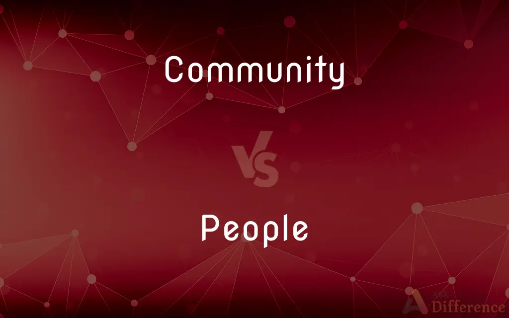 Community vs. People — What's the Difference?