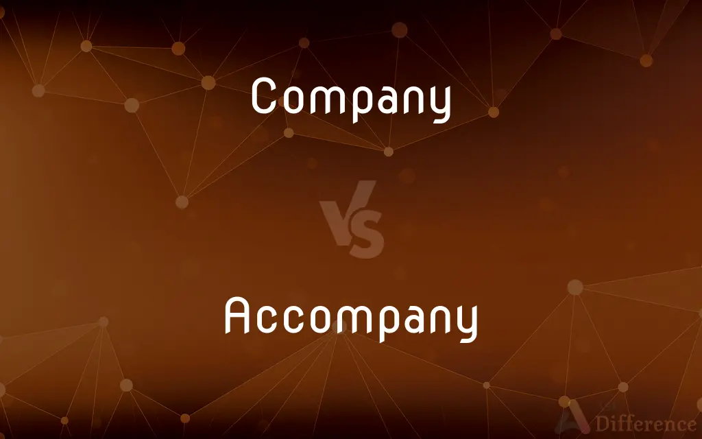 Company vs. Accompany — What's the Difference?