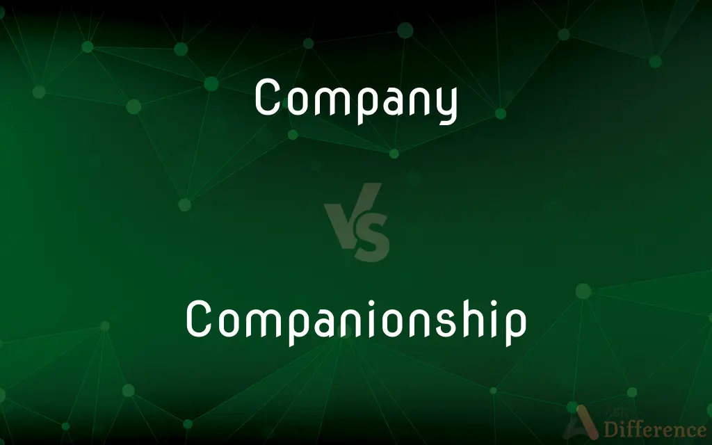 Company vs. Companionship — What's the Difference?