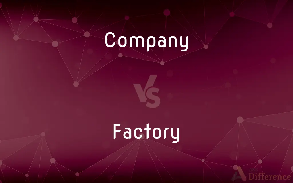 Company vs. Factory — What's the Difference?