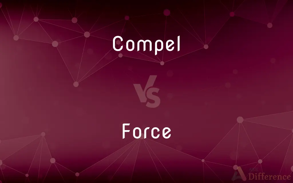 Compel vs. Force — What's the Difference?