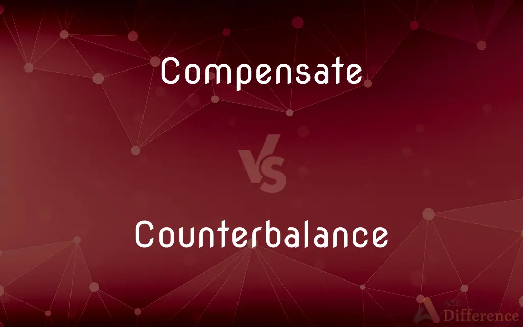 Compensate vs. Counterbalance — What's the Difference?
