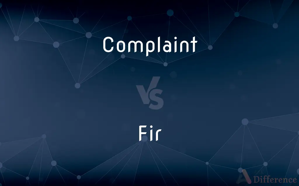 Complaint vs. FIR — What's the Difference?
