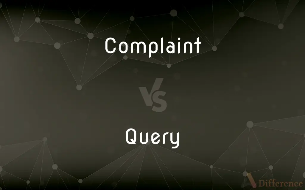 Complaint vs. Query — What's the Difference?