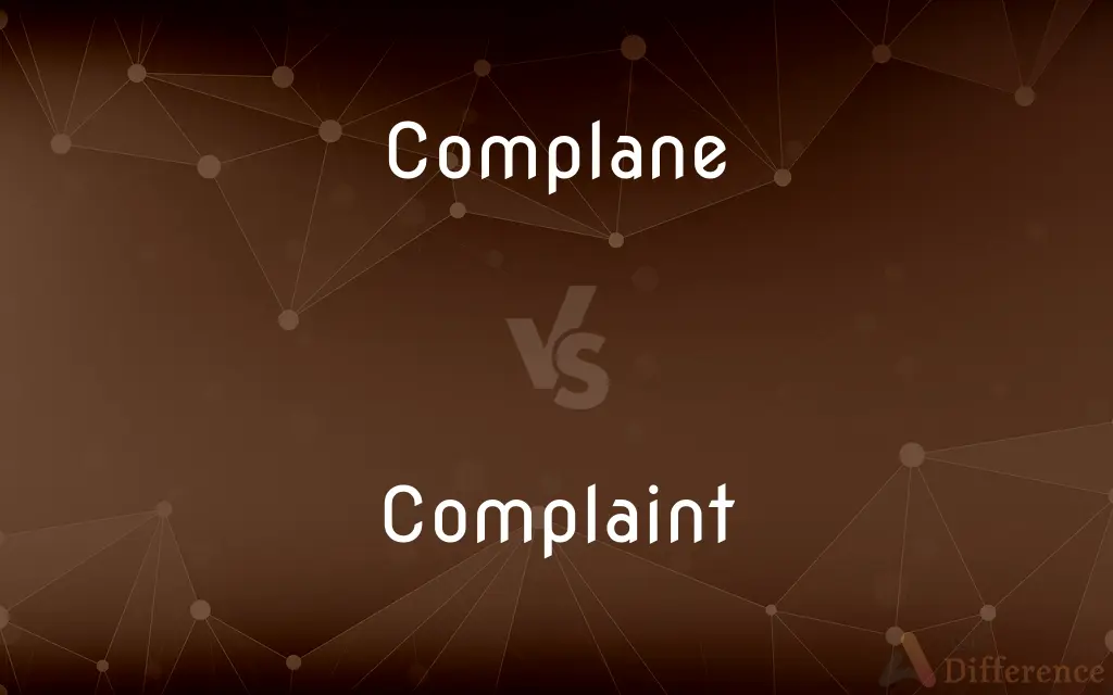 Complane vs. Complaint — Which is Correct Spelling?