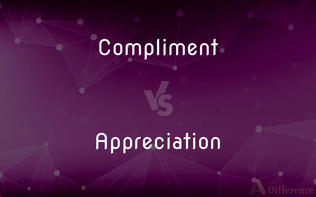 Compliment vs. Appreciation — What's the Difference?