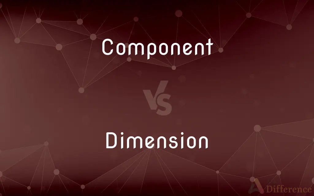 Component vs. Dimension — What's the Difference?