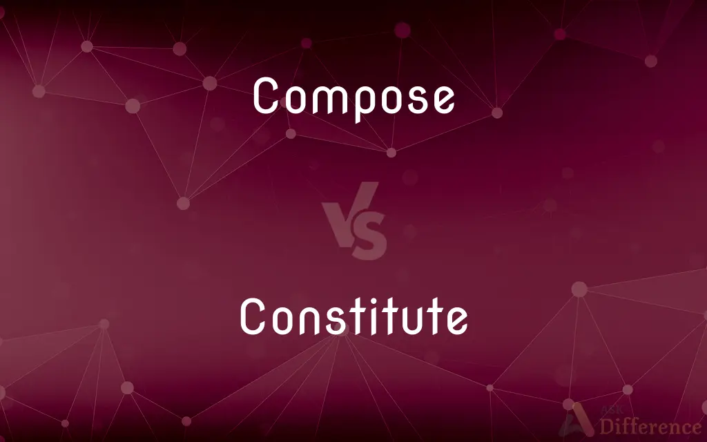 Compose vs. Constitute — What's the Difference?