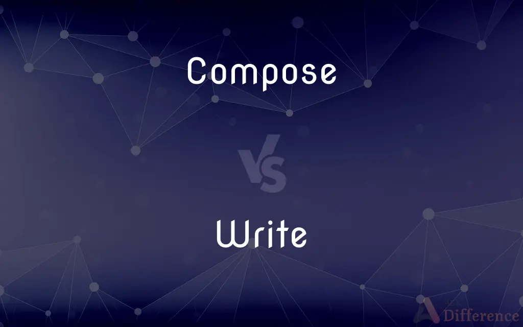 Compose vs. Write — What's the Difference?