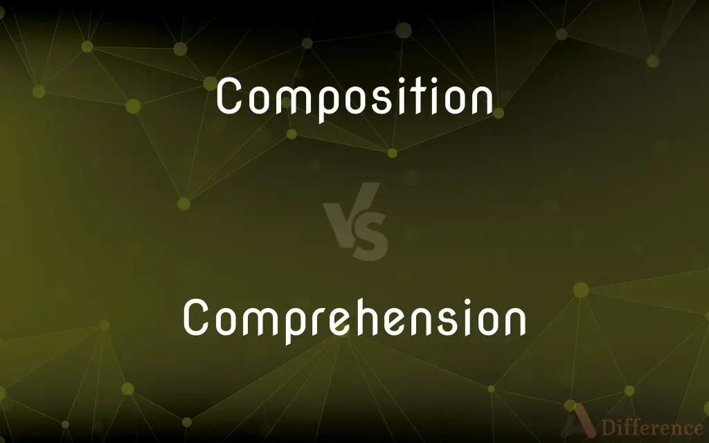 Composition vs. Comprehension — What's the Difference?