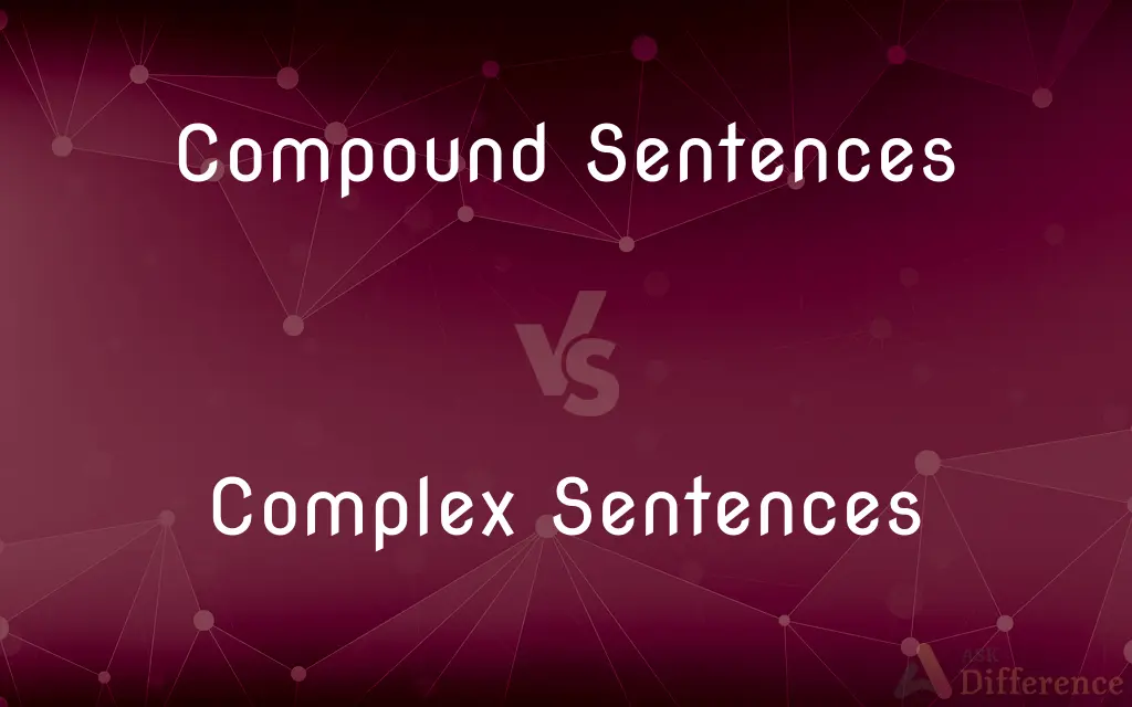 Compound Sentences vs. Complex Sentences — What's the Difference?