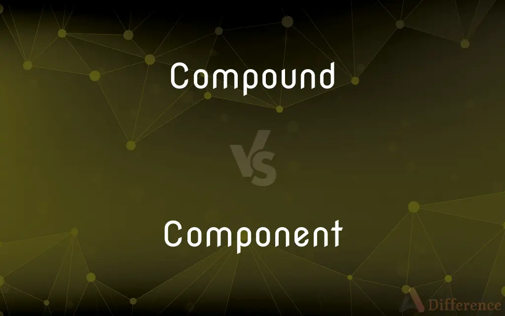 Compound vs. Component — What's the Difference?
