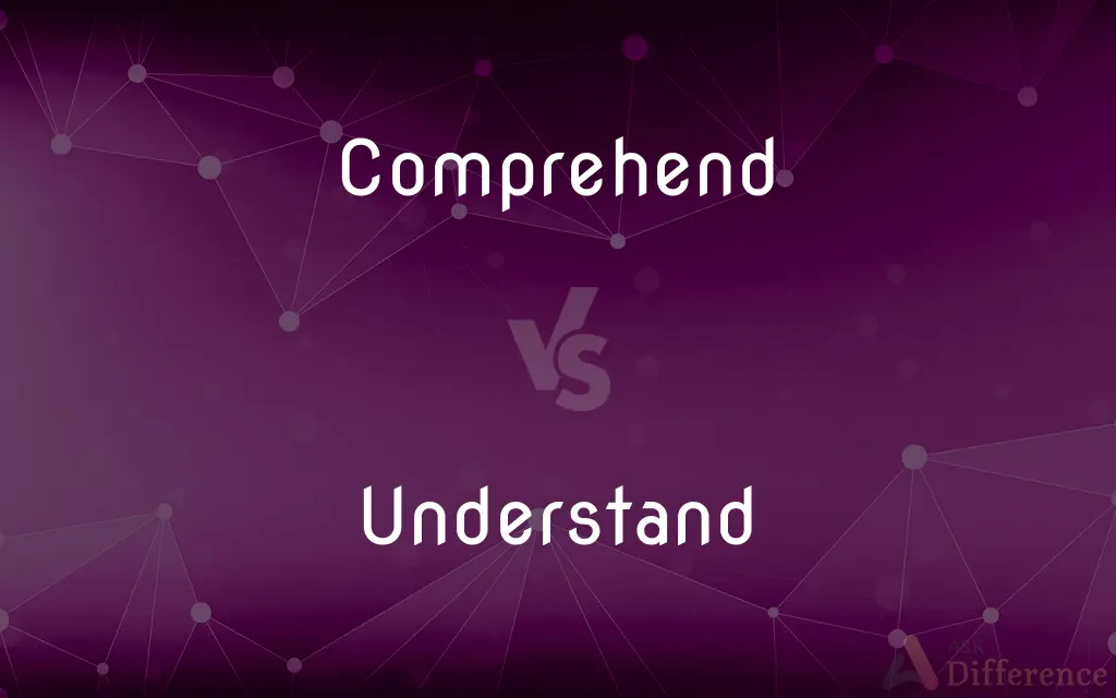 Comprehend vs. Understand — What's the Difference?