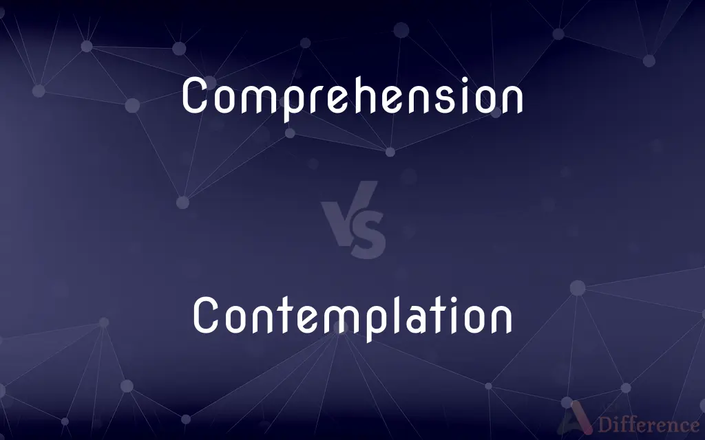 Comprehension vs. Contemplation — What's the Difference?