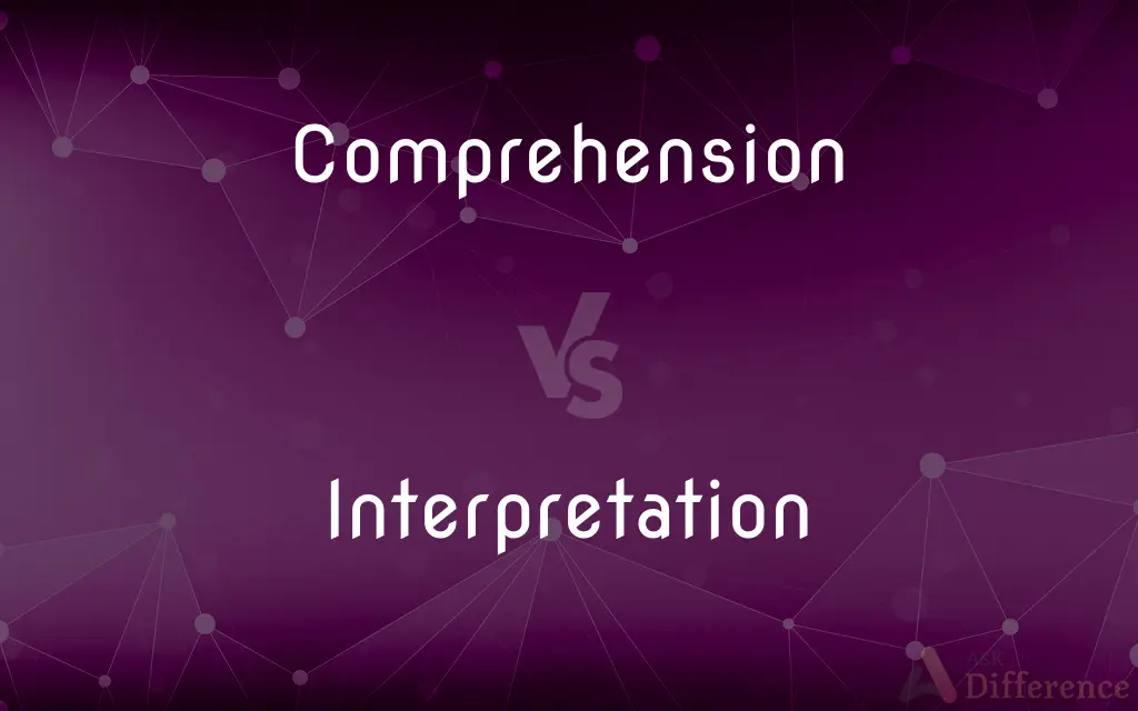 Comprehension vs. Interpretation — What's the Difference?