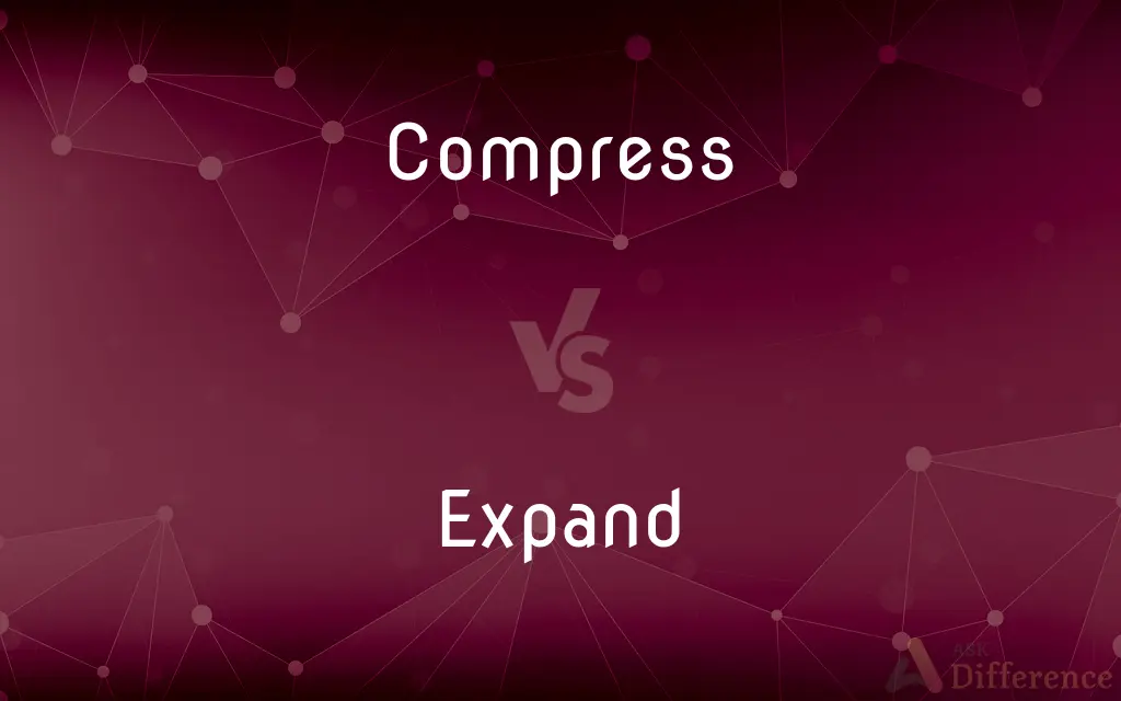 Compress vs. Expand — What's the Difference?