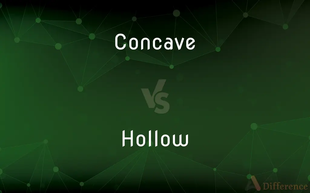 Concave vs. Hollow — What's the Difference?