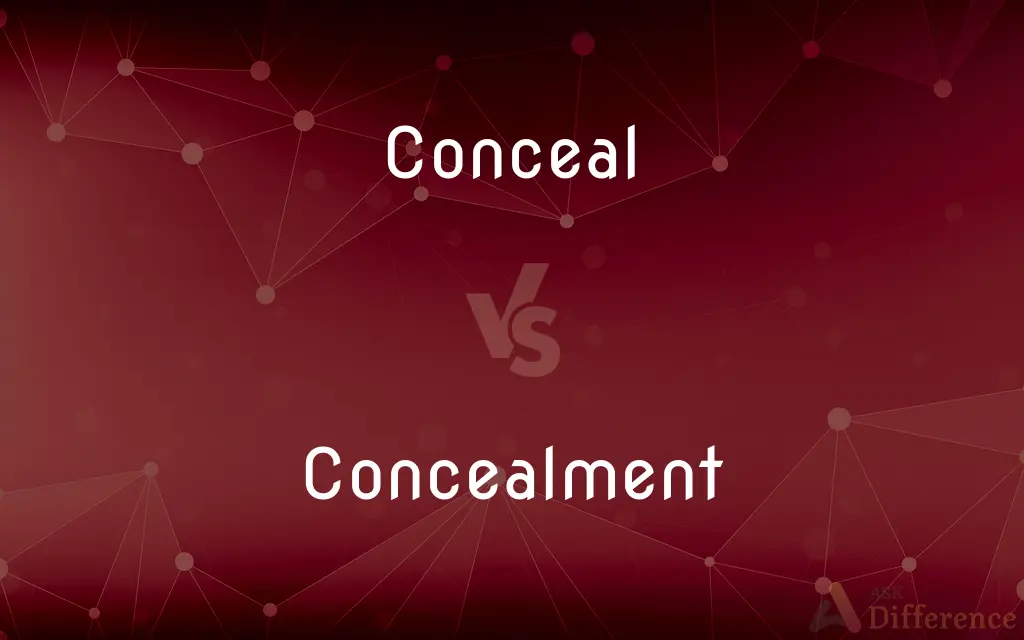Conceal vs. Concealment