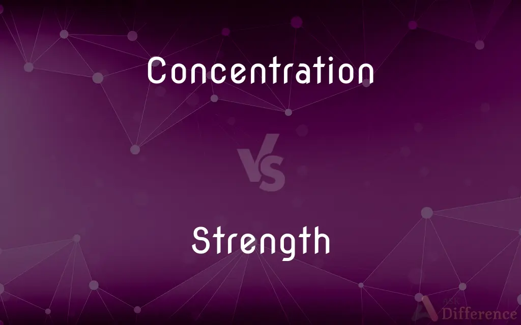 Concentration vs. Strength — What's the Difference?