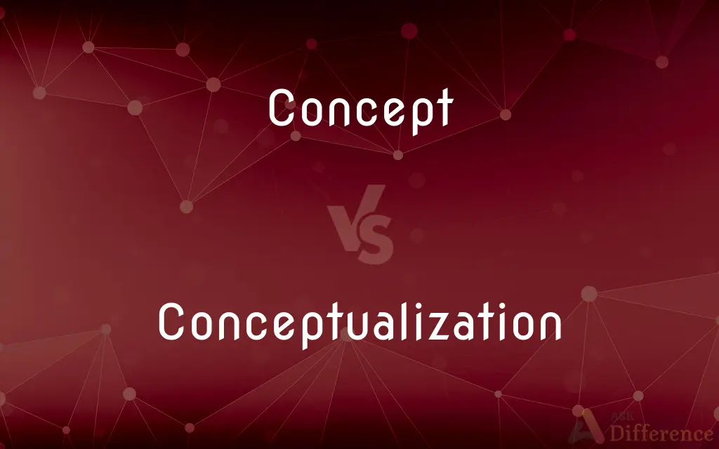 Concept vs. Conceptualization — What's the Difference?