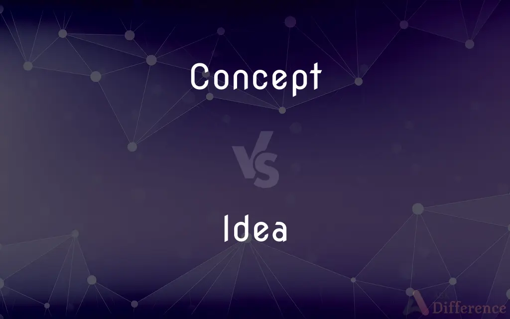 Concept vs. Idea — What's the Difference?