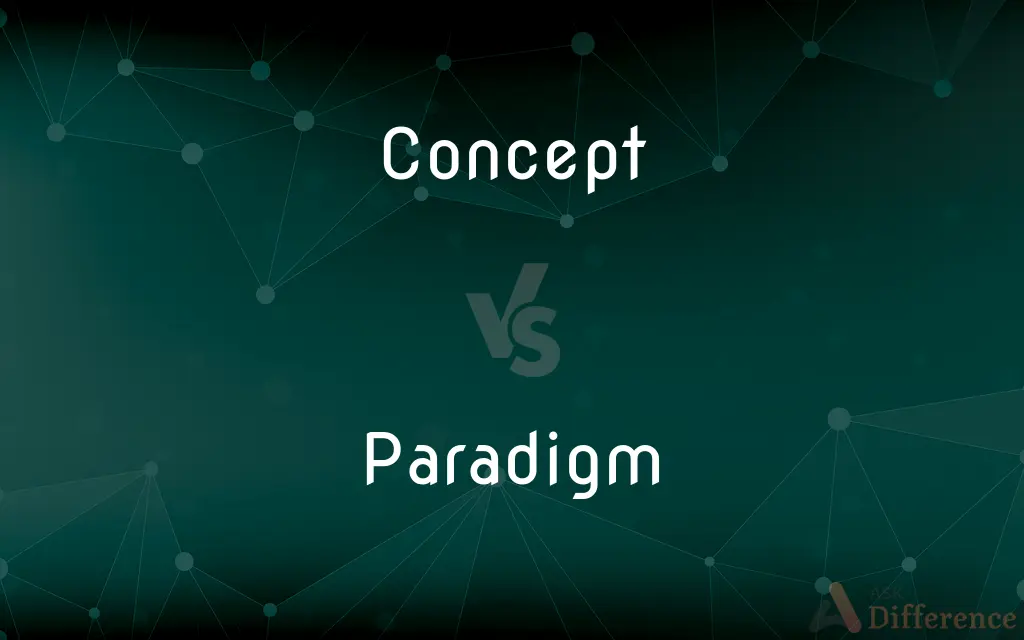 Concept vs. Paradigm — What's the Difference?