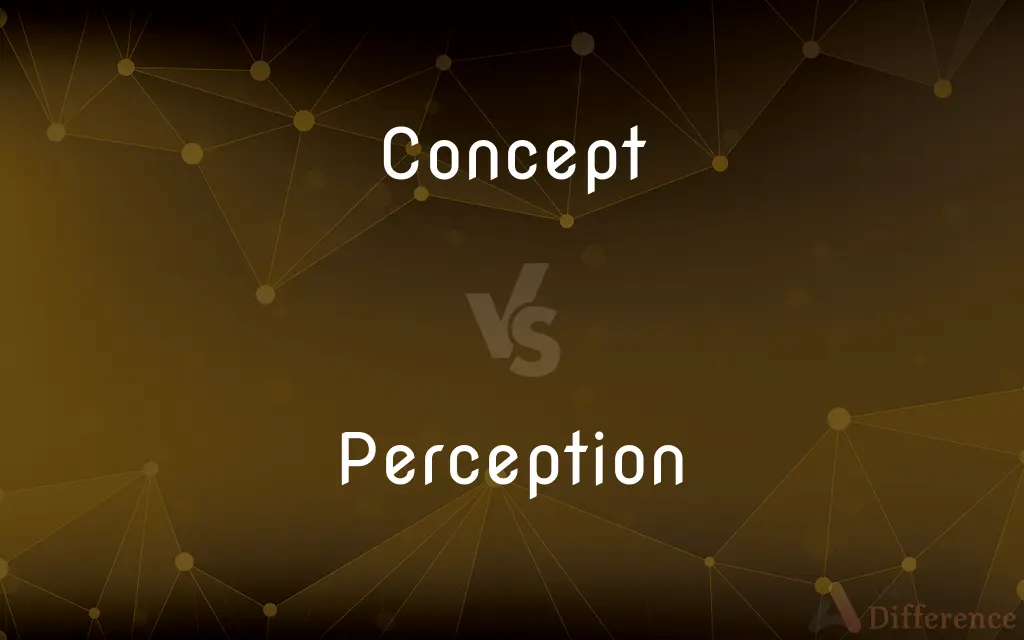 Concept vs. Perception — What's the Difference?