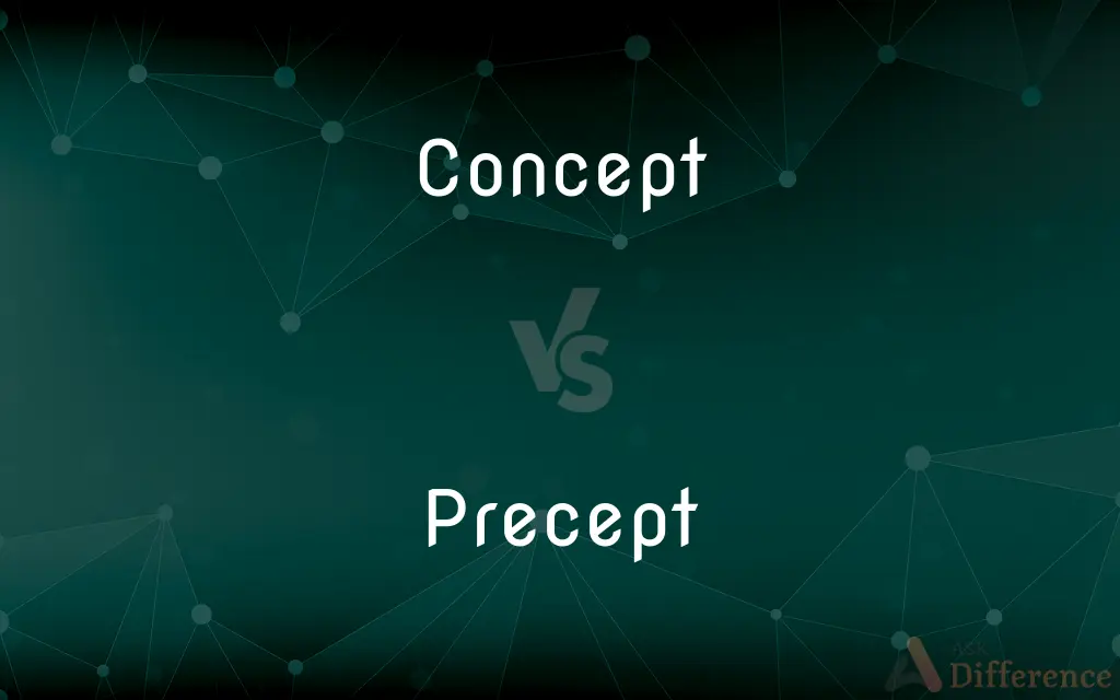 Concept vs. Precept — What's the Difference?
