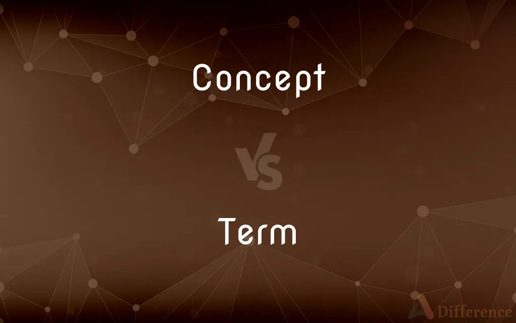 Concept vs. Term — What's the Difference?