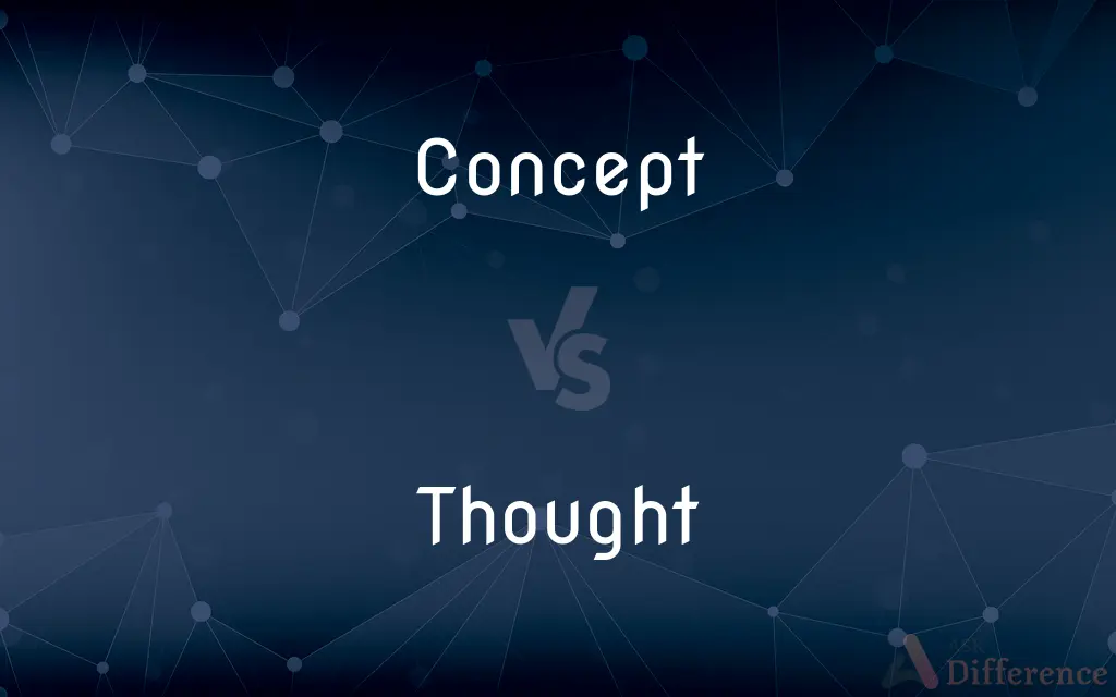 Concept vs. Thought — What's the Difference?