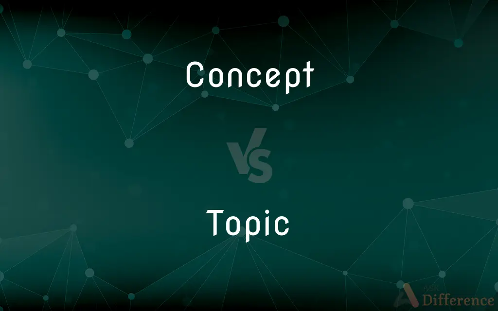 Concept vs. Topic — What's the Difference?