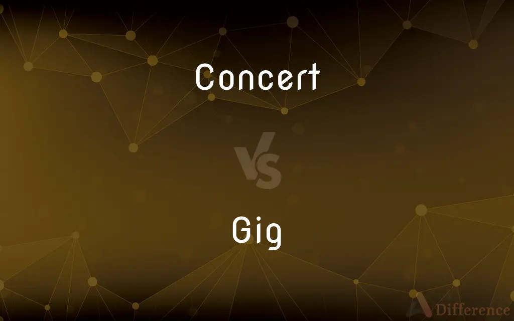 Concert vs. Gig — What's the Difference?