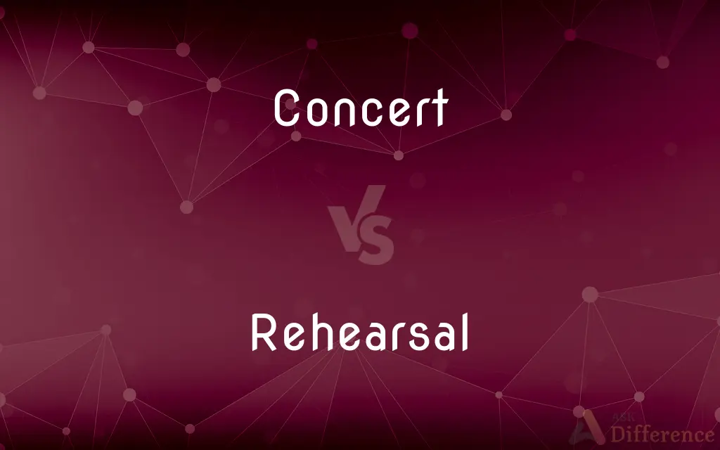 Concert vs. Rehearsal — What's the Difference?