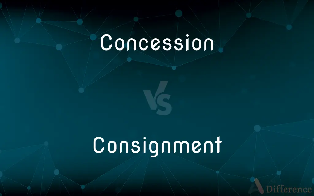 Concession vs. Consignment — What's the Difference?