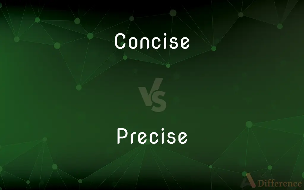 Concise vs. Precise — What's the Difference?