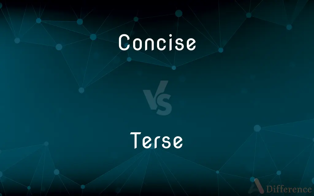 Concise vs. Terse — What's the Difference?